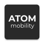 atom service android application logo